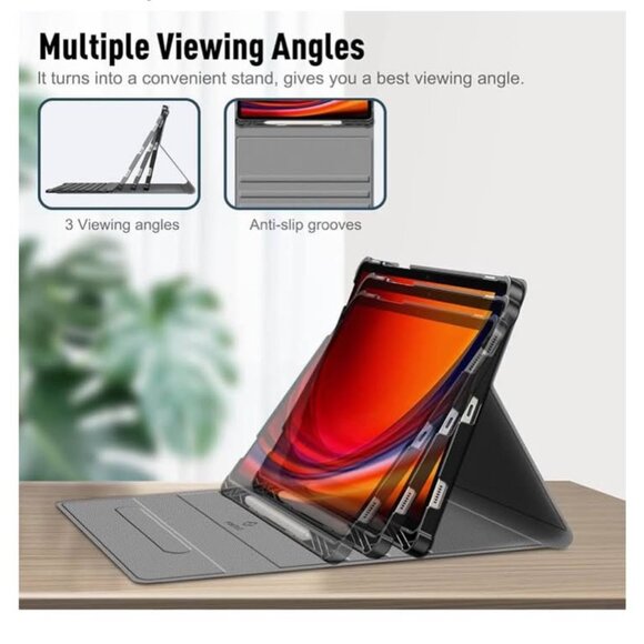 Keyboard Case for Samsung Galaxy Tab S10 Lite/ S10 FE/ S9 FE 5G 10.9 Inch/Tab S9 - Picture 3 of 5